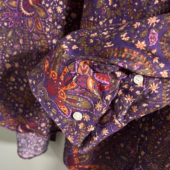 Chaps Multicolor Paisley Men's Shirt - Picture 6 of 6